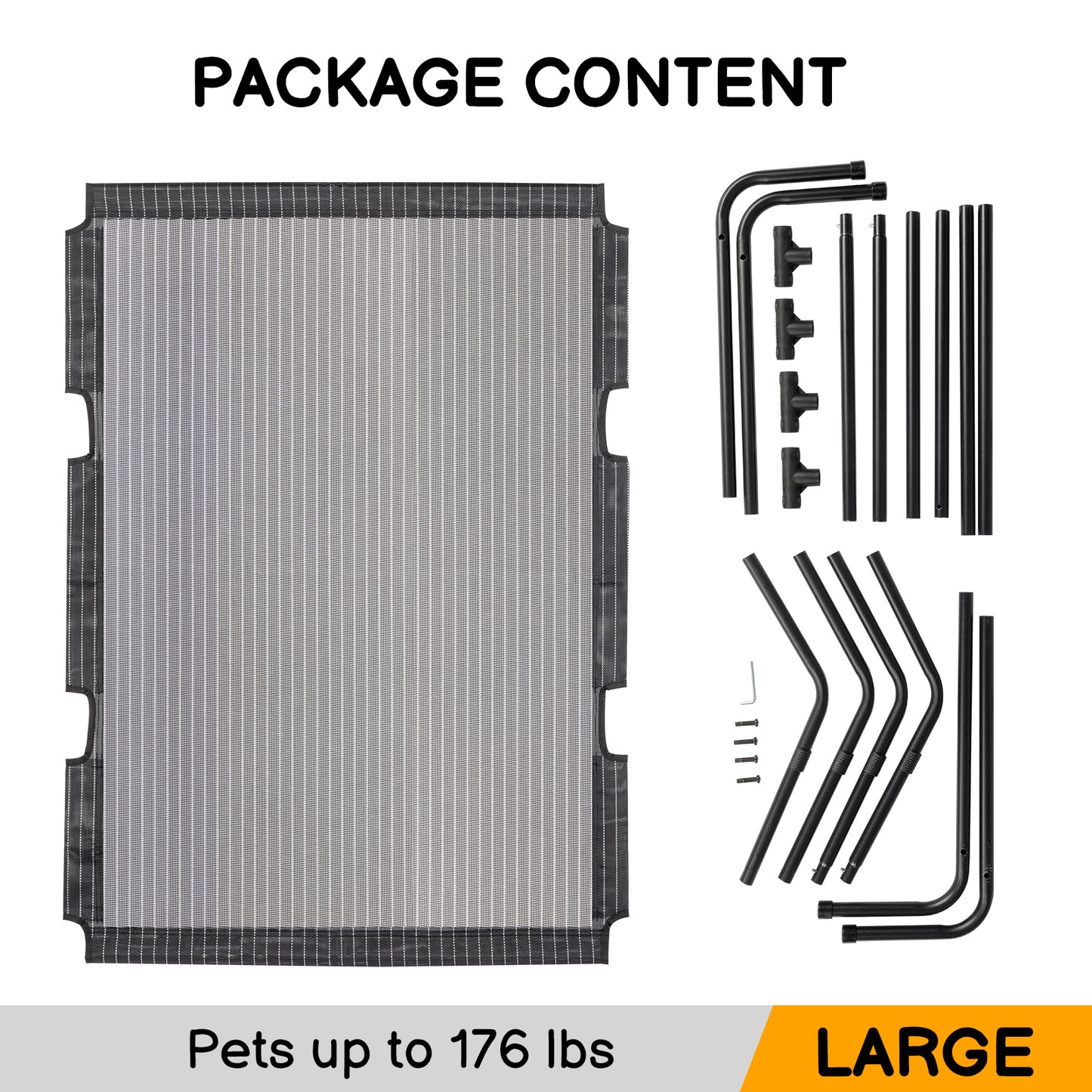 Elevated Cooling Pet Bed – Breathable & Heavy Duty