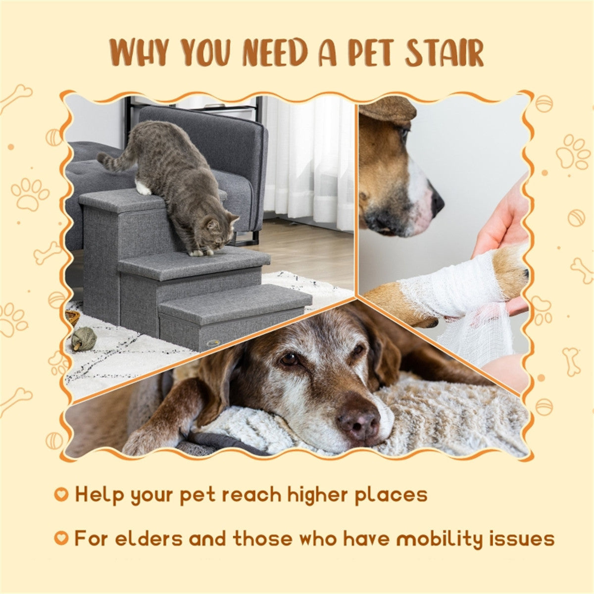 Comfortable Foam Cat Stairs