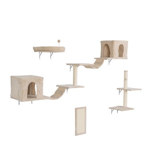 Wall-Mounted Cat Playground