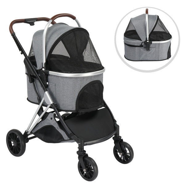 All-Terrain Foldable Pet Stroller - Heavy Duty Dog Stroller for Large Dogs & Cats