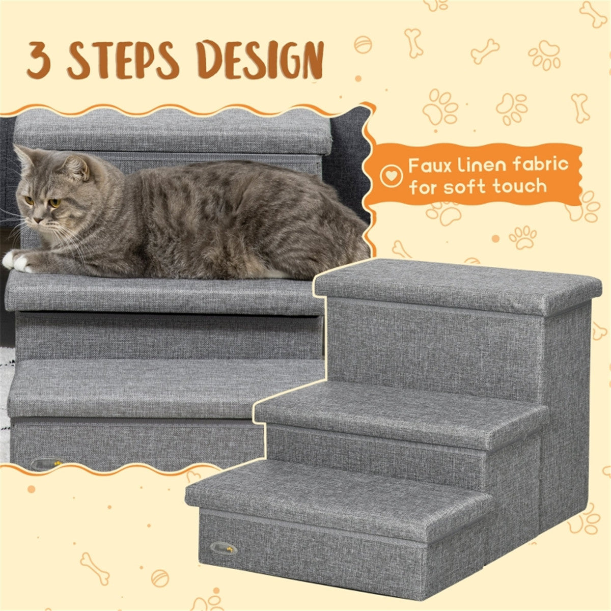 Comfortable Foam Cat Stairs