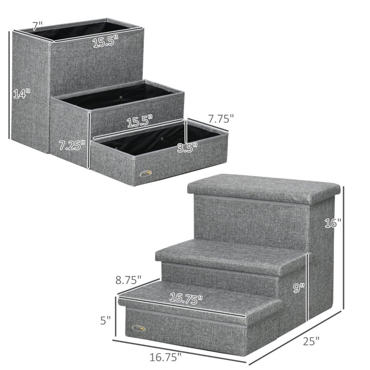 Comfortable Foam Cat Stairs
