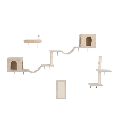 Wall-Mounted Cat Playground