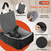 Load image into Gallery viewer, Dog Car Seat – Booster Bed with Safety Leash &amp; Storage Pockets
