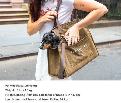 'The Daily' Packable Pet Carrier-M-Army