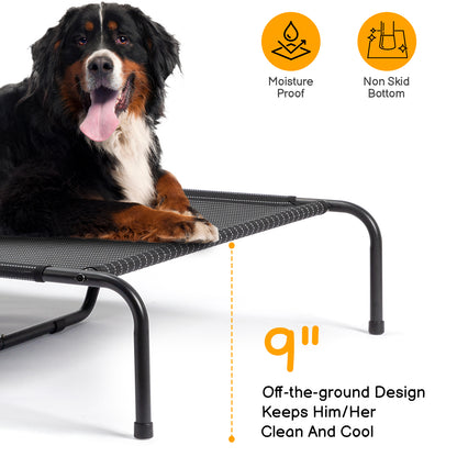 Elevated Cooling Pet Bed – Breathable & Heavy Duty