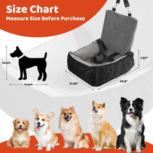 Load image into Gallery viewer, Dog Car Seat – Booster Bed with Safety Leash &amp; Storage Pockets
