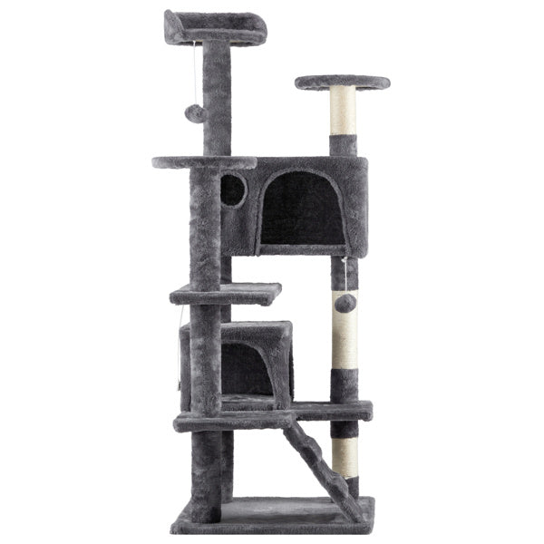 Multi-Level Cat Tower with Condo - Large Cat Tree Climbing Frame for Indoor Cats