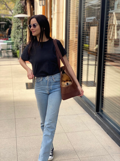 Chocolate Brown Pet Tote Bag