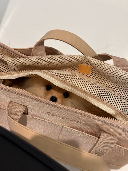 Beige Pet Tote Bag