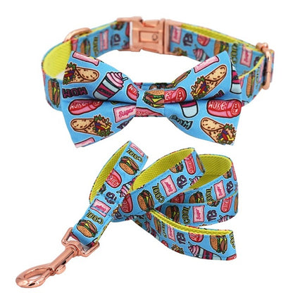 Food Pattern Dog Collar