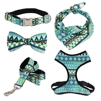 Geometry Dog Collar / Bow / Leash