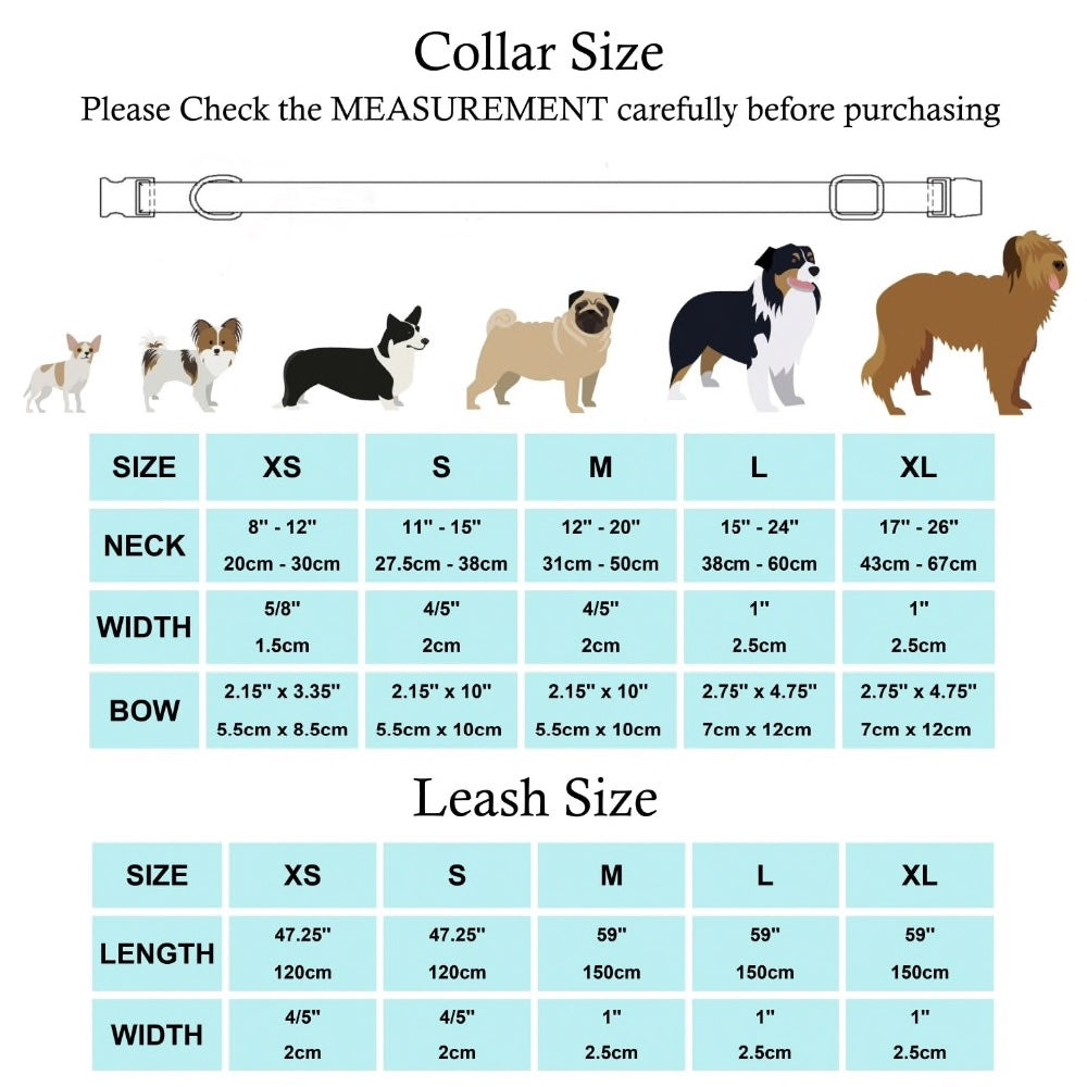 Banana Dog Collar, Bow, and Leash